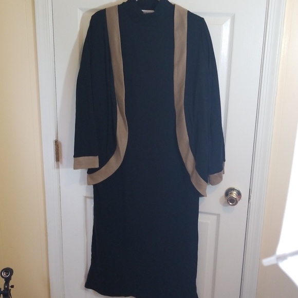 JESSICA LONDON 2PS LONG COLORBLOCK DRESS SZ X - Picture 2 of 4